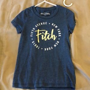 Abercrombie kids blue logo T-shirt